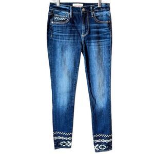Driftwood Jackie High Rise Embroidered Jeans